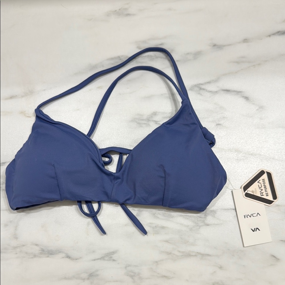 RVCA Blue Bikini Top